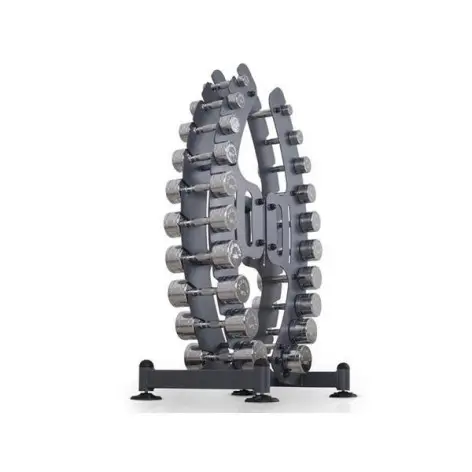 Ensemble haltères sur son support design - vue 2