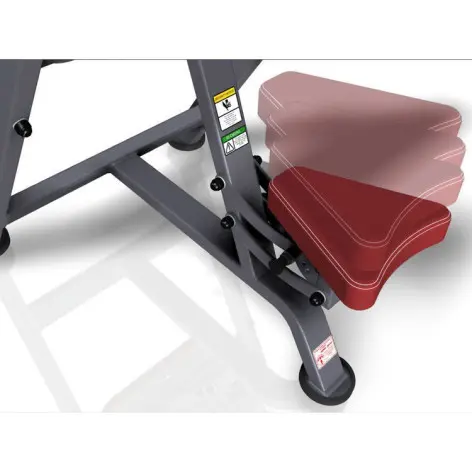 Pupitre à biceps banc Scott professionnel 400 kg - vue 4