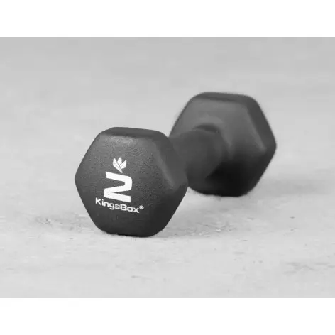 Haltère de musculation hexagonal en vinyle - vue 2