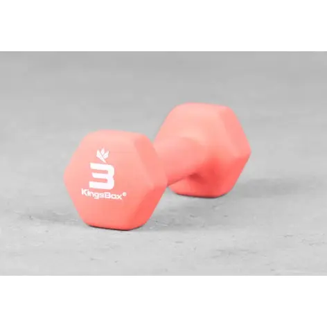 Haltère de musculation hexagonal en vinyle - vue 3