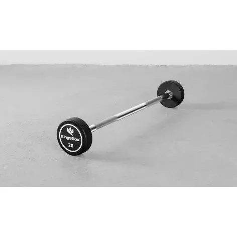 Barre d'haltère monobloc préchargée 10 kg à 50 kg - vue 2