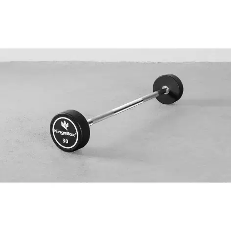 Barre d'haltère monobloc préchargée 10 kg à 50 kg - vue 3