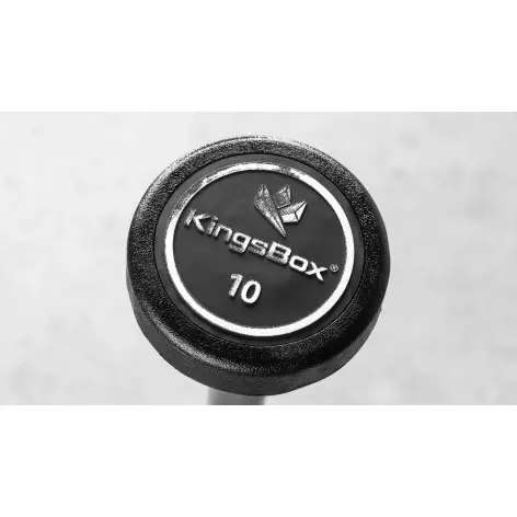 Barre d'haltère monobloc préchargée 10 kg à 50 kg - vue 6