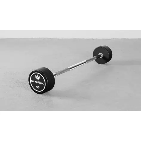 Barre d'haltère monobloc préchargée 10 kg à 50 kg - vue 4