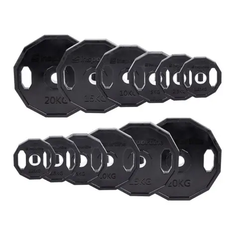 Disques de poids hexagonaux à poignées
