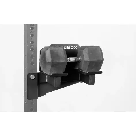 Paire de supports pour haltères de musculation pour rack - vue 3