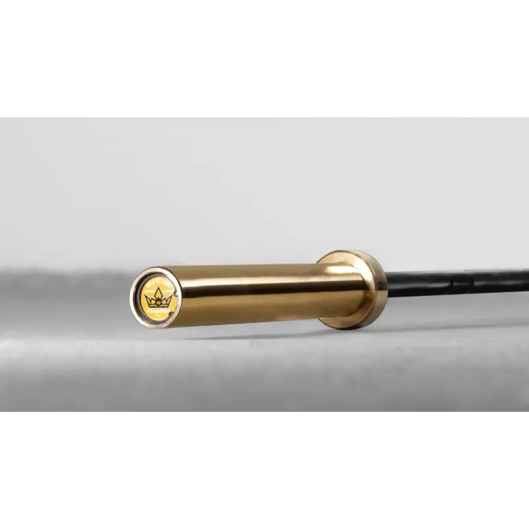 Barre de musculation olympique 201 cm avec design doré