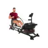 Rameur à fonctionnement à eau haute technologie avec bras avirons - 6 niveaux de résistance - WaterEffect 3D - vue 4