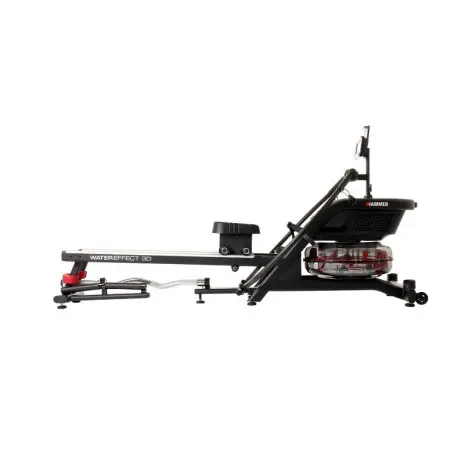 Rameur à fonctionnement à eau haute technologie avec bras avirons - 6 niveaux de résistance - WaterEffect 3D - vue 2