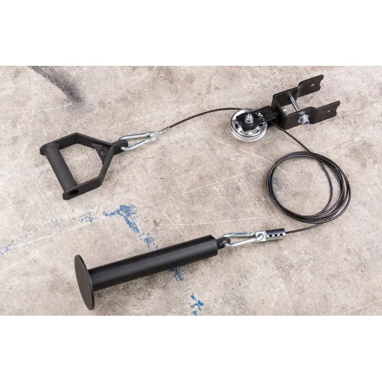 Accessoire poulie de musculation à fixer sur rack