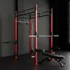 Cage de crosstraining multipostes plateforme fonctionnelle - vue 3
