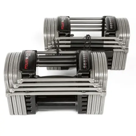 Haltères à charge variable powerblocks de musculation 2 à 22,5 kg