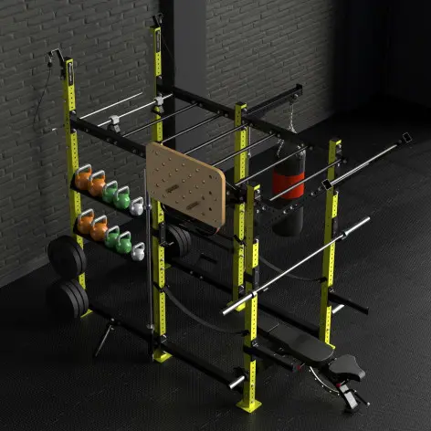 Power rack de crosstraining professsionnel complet - vue 3