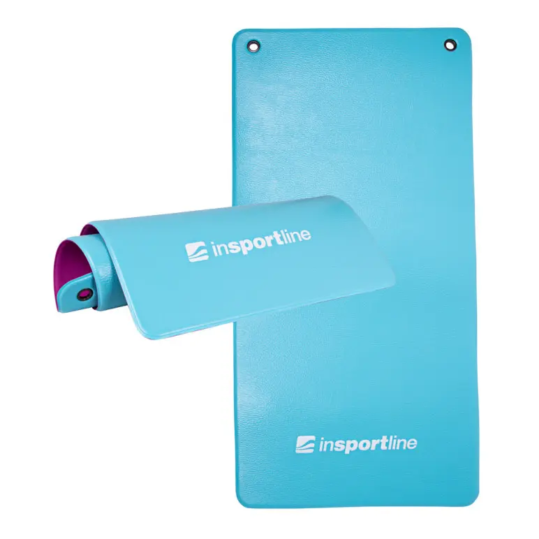 Tapis de yoga bleu et violet