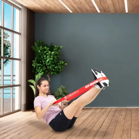 Bande de résistance élastique pour home-gym - Niveau de résistance 5 à 17 kg - vue 3