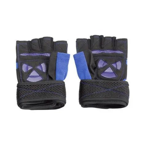 Paire gants d'entraînement en cuir fitness crosstraining et musculation - vue 3