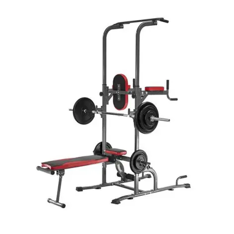 Chaise romaine multifonction pliable traction dips et dévéloppé couché home gym - vue 2