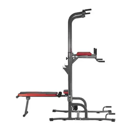 Chaise romaine multifonction pliable traction dips et dévéloppé couché home gym - vue 3