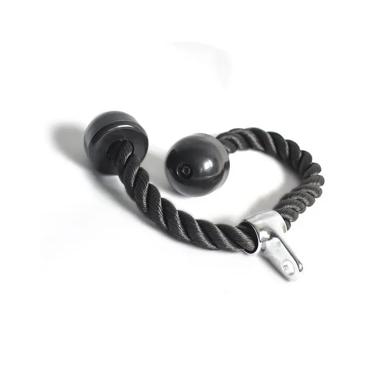 Corde à triceps en nylon poignée pour entraînement des bras