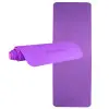 Tapis de Yoga et Fitness en TPE double couche confortable - Coloris rose ou bleu