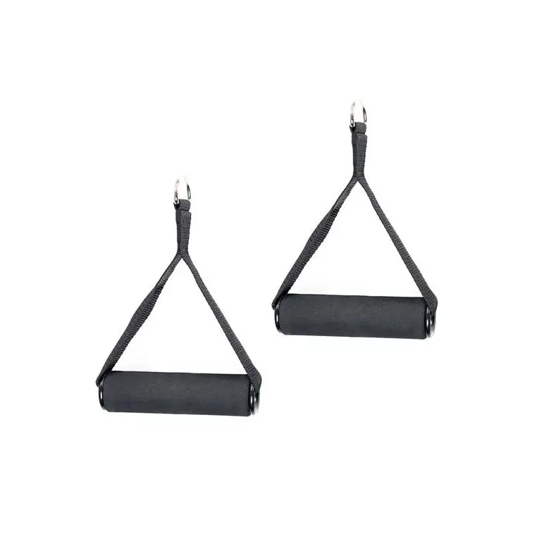 Paire de poignées de tirage en caoutchouc pour exercices à la poulie