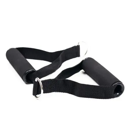 Paire de poignées de tirage en caoutchouc pour exercices à la poulie - vue 2