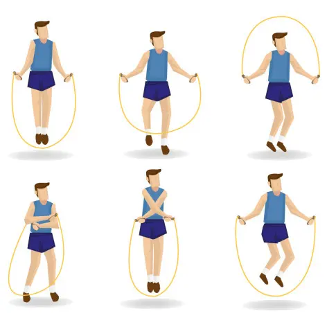 Corde à sauter avec poignées en bois - cardio training à la maison ou en homegym - vue 5