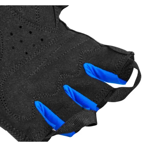 Gants de fitness anti-dérapant avec fermeture velcro - noir et bleu - vue 4