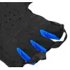 Gants de fitness anti-dérapant avec fermeture velcro - noir et bleu - vue 4