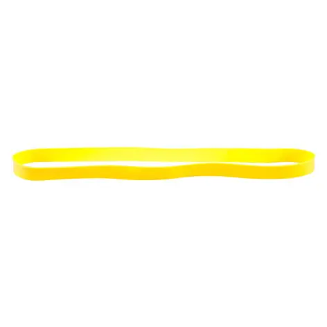 Bande de résistance jaune pour renforcement musculaire - longueur 27,5 cm flexible - vue 2