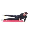 Bande de résistance jaune pour renforcement musculaire - longueur 27,5 cm flexible - vue 3
