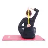 Bande de résistance jaune pour renforcement musculaire - longueur 27,5 cm flexible - vue 4