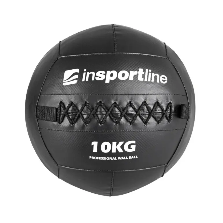 Wall ball en cuir pour exercices de crosstraining - 10 kg