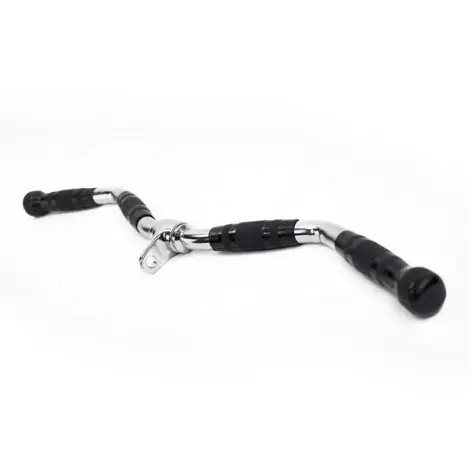 Barre de curl coudée entraînement biceps/triceps pour machine à poulie - vue 2