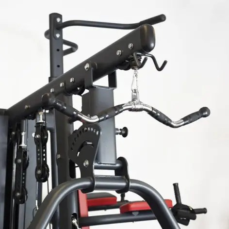 Barre de curl coudée entraînement biceps/triceps pour machine à poulie - vue 4