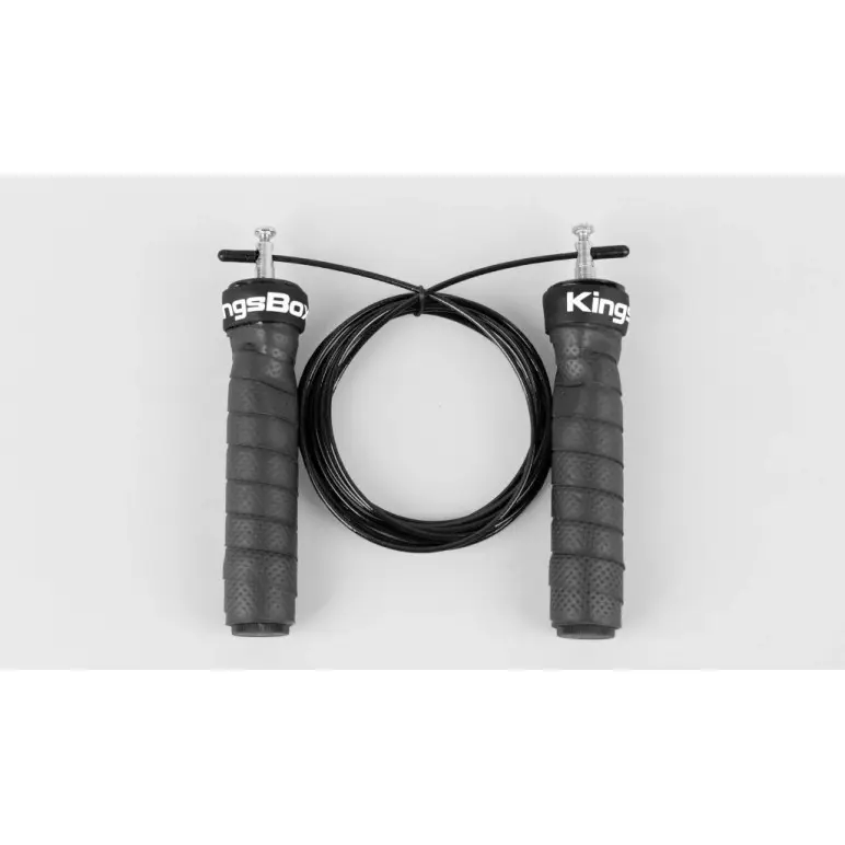 Corde à sauter en PVC de 3 mètres avec poignées rotatives