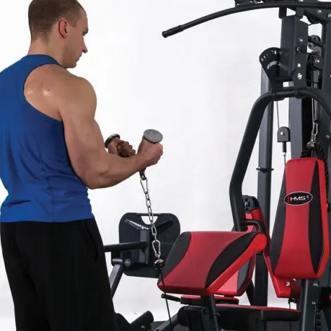 Barre en V avec poignées en caoutchouc pour entraînement Triceps/Biceps - vue 4