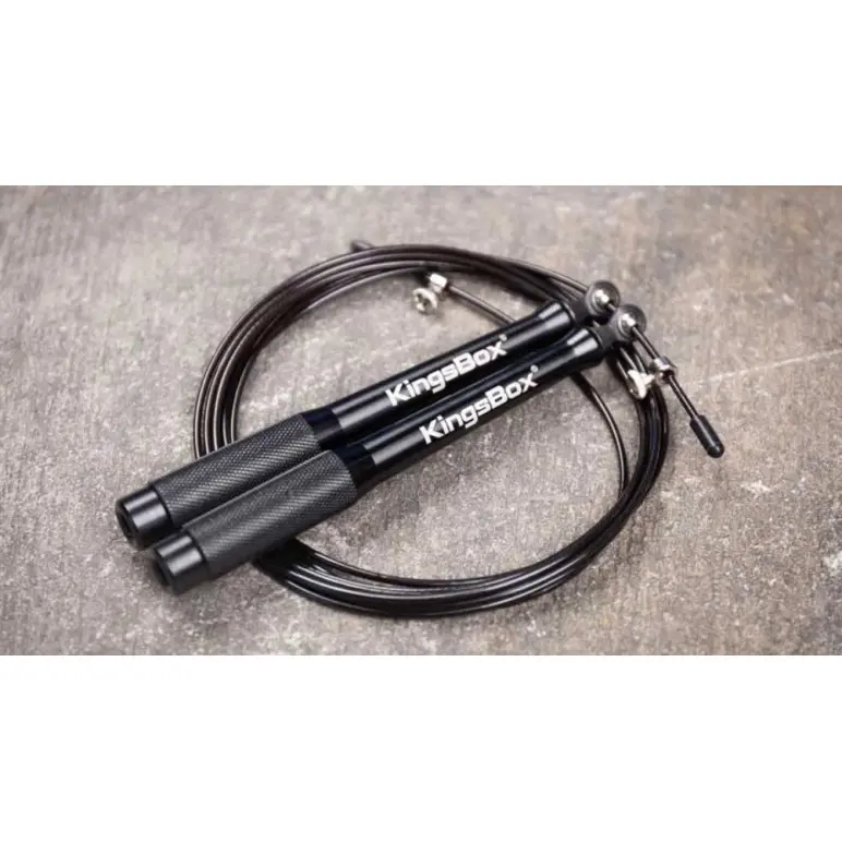 Corde à sauter ajustable 3 mètres avec poignée en aluminium pour gymnastique et endurance