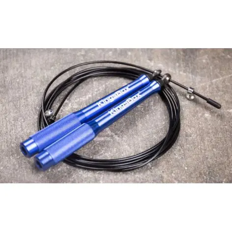 Corde à sauter ajustable 3 mètres avec poignée en aluminium pour gymnastique et endurance - vue 2