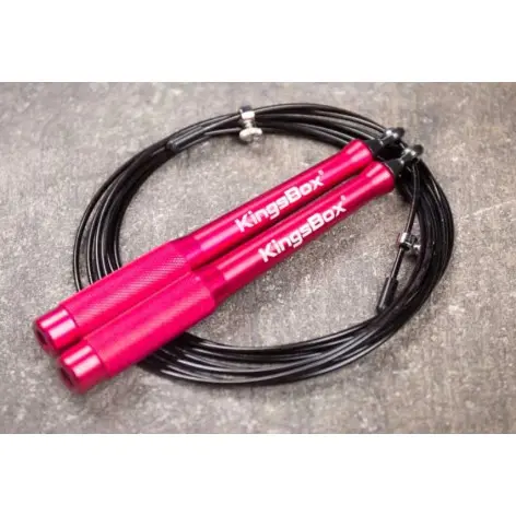 Corde à sauter ajustable 3 mètres avec poignée en aluminium pour gymnastique et endurance - vue 3