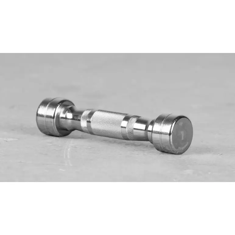 Haltères de musculation chromés de 1 kg à 10 kg