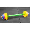 Barre d'haltères pour enfants colorée de 2 kg
