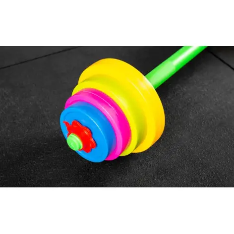 Barre d'haltères pour enfants colorée de 2 kg - vue 2