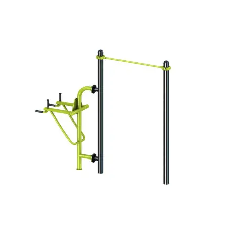 Station de street workout combiné chaise romaine - vue 2