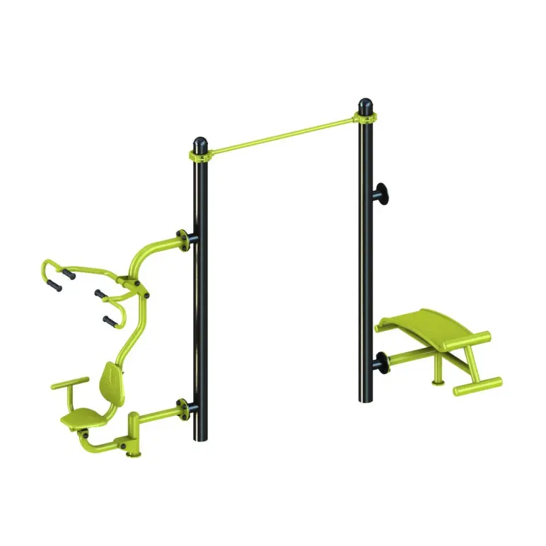 Structure de musculation en plein air 3 en 1