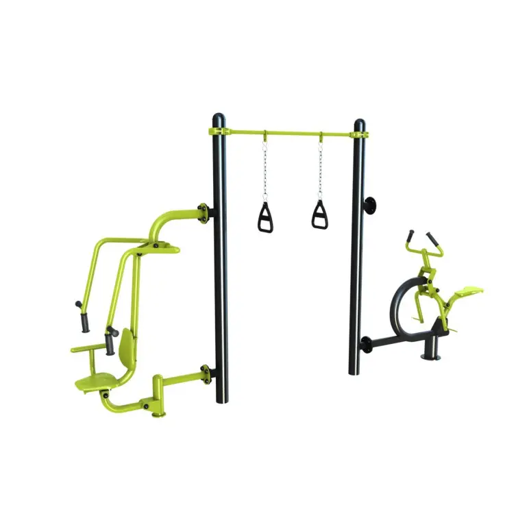 Atelier de fitness en plein air triple postes