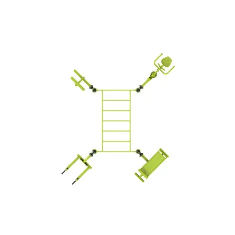 Structure de street workout outdoor 5 poste en 1 - vue 3