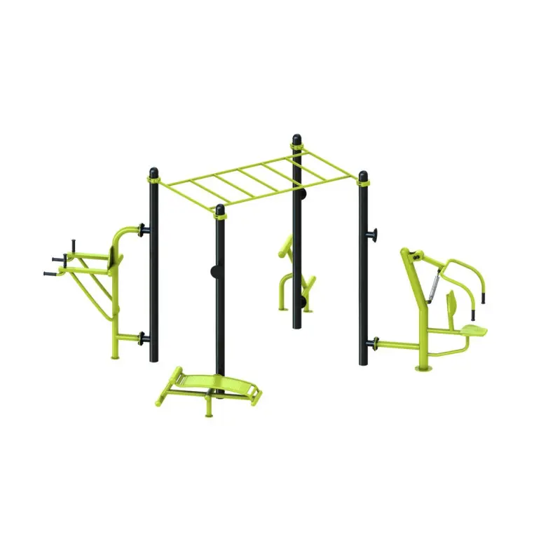 Structure de street workout outdoor 5 poste en 1