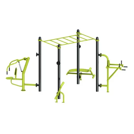 Structure de street workout outdoor 5 poste en 1 - vue 2