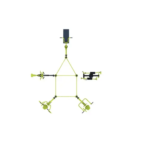 Station de musculation outdoor combinée 11 postes - vue 2